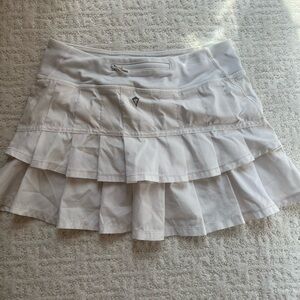 Ivivva White Pleated Tennis Skirt (Lululemon)